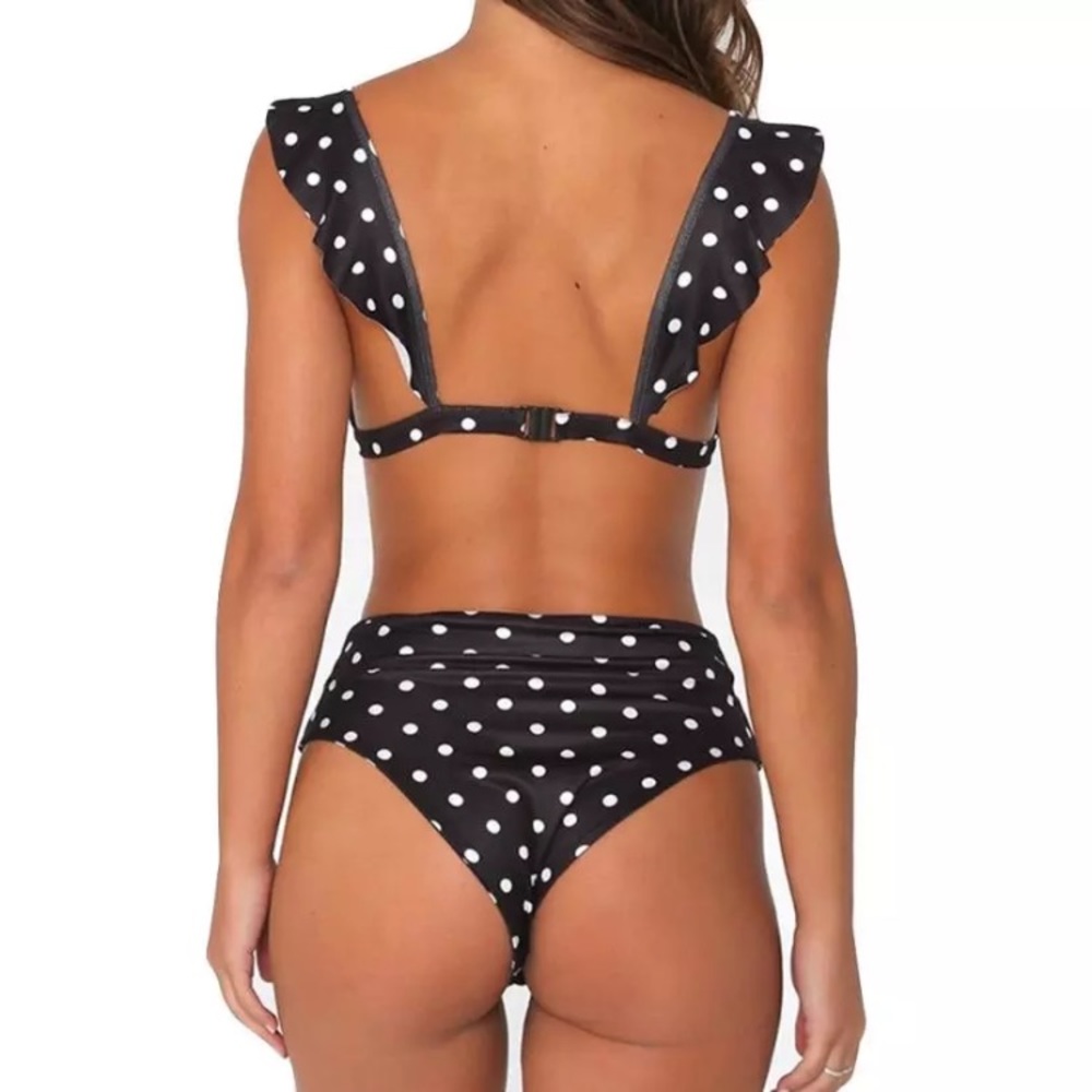 LAST ONE 5⭐️ Fave! MIRANDA Black Polka Dot Bikini - Picture 8 of 8